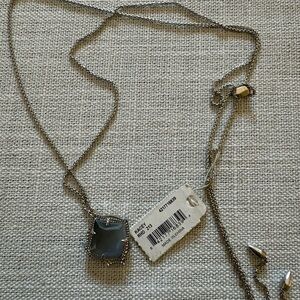 Kendra Scott Silver Necklace can be worn short or long
